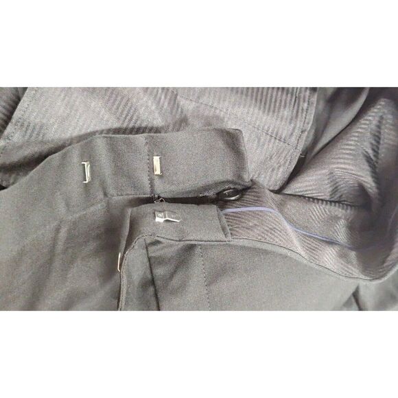 Stafford Mens 50x29 Black Dress Pants Coolmax Button Zip High Rise Big & Tall - Picture 12 of 12